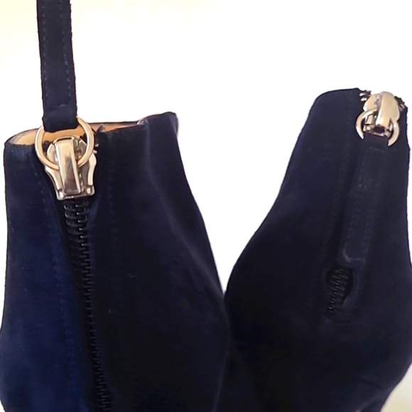 Barneys New York Suede Heeled Booties - Picture 6 of 11